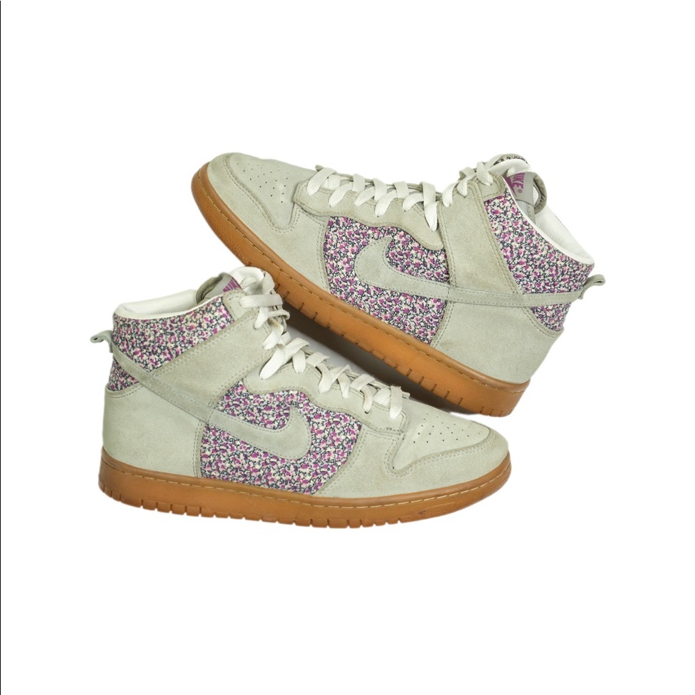 2007 Nike Dunk High Zoom Bone Suede Gum Bottom